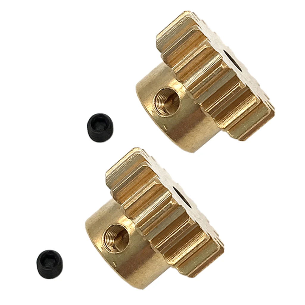 2x Brass Motor Gear Metal Pinion 17T for 3.175mm Diameter Shaft RC Car Model | Игрушки и хобби