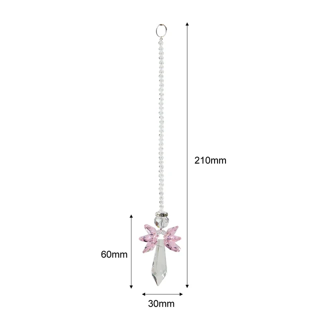 Kristály Geometriai Szélcsengő Prizmák Medál Napsütéses Fogók Bevont Szivárványos Üldöző Függő Csepp Kültéri Beltéri Kerthez - Image 6