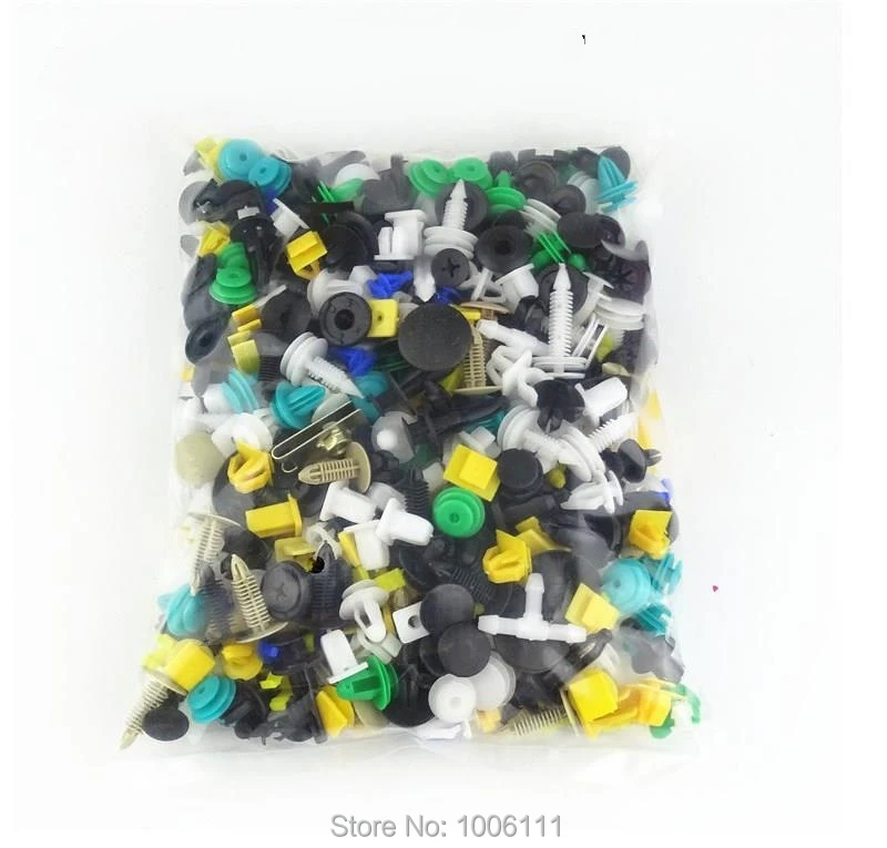 200Pcs Random Mixing Universal Car Fender Plastic Clips Bumper Interior Decoration Auto Fastener