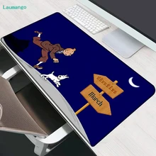 

The Adventures Of Tintin Large Keyboard Gaming Mouse Pad Gamer Computer Table Anime Mousepad Xl Big Mouse Pad 900 × 400 Desk Mat