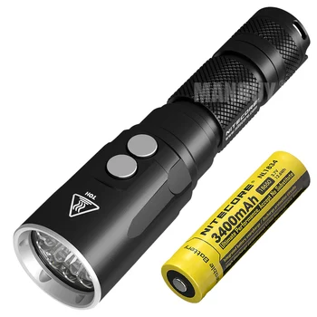 Best 2020 NITECORE DL20 Diving Light + 3400mAh Rechargeable Battery 1000 Lumens LED Flashlight Underwater 100 Meters WaterProof Torch