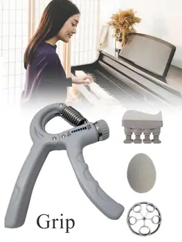

Hand Grip Strengthener Forearm Grip Workout Kit Grip Training Kit Adjustable Hand Gripper Finger Exerciser