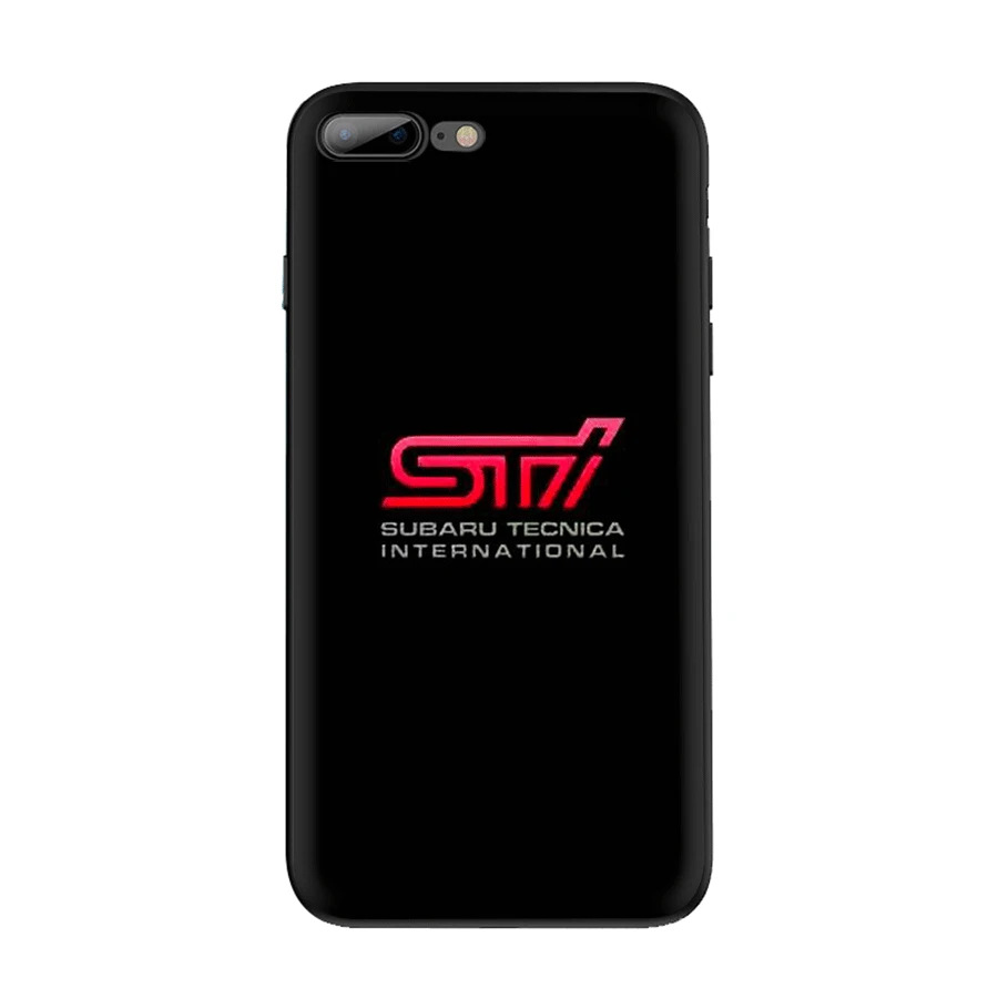 Чехол TPU для iPhone 11 Pro Max X XS XR iPhone 6 6s 7 8 Plus 5 se 5S чехол uxury автомобиль Subaru Sti логотип милый - Цвет: B1
