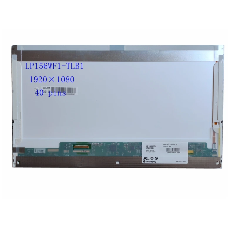 

ЖК-матричный экран для ноутбука 15,6 дюйма, светодиодный дисплей FHD 1920x1080 40Pin LVDS