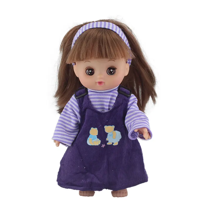 Милый полосатый комбинезон для 25 см Mellchan Baby Doll аксессуары для одежды