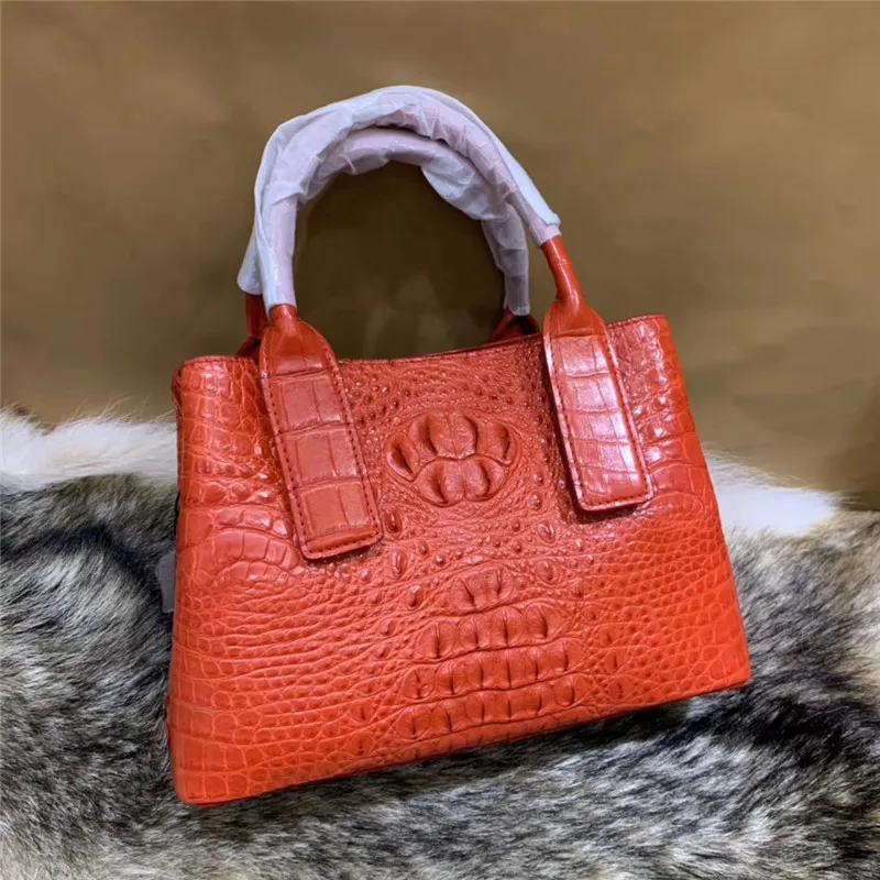 Модные женские сумки из натуральной крокодиловой кожи, натуральная кожа аллигатора, Дамский кошелек на плечо, женская сумочка с верхней ручкой