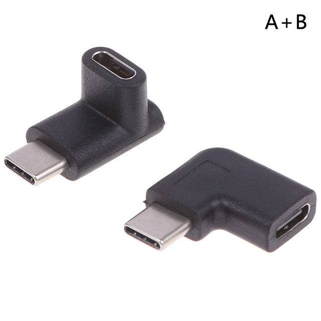 Angle 90 Degree USB 3.1 Type C Male To Female USB-C Converter Adapter