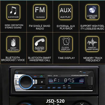 

12V 1Din Car Mp3 Player Bluetooth Stereo Radio Wireless FM Receiver GPS Navigation Voice prompt U-disk TF card 3.5mm AUX Adapter