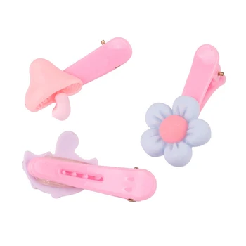 

20Pcs Girls Hair Clips Flower Shape Baby Girl Hair Pin Children Hairpin Princess Hair Accessories