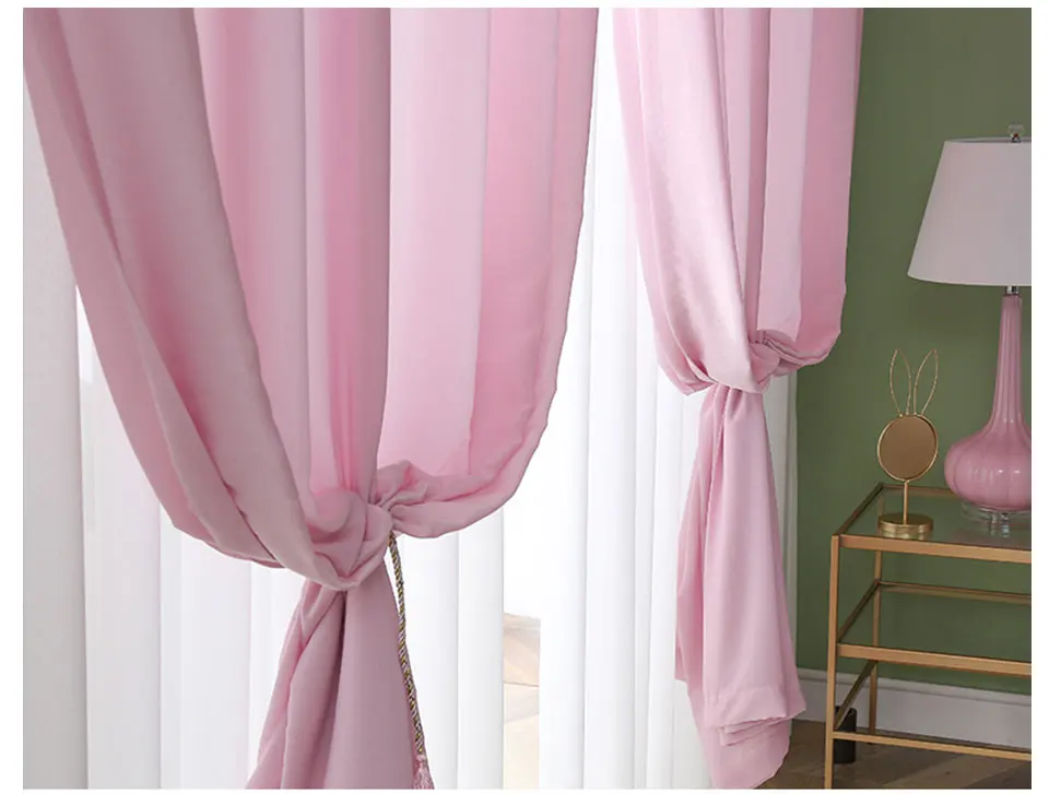 High Quality White Semi Crushed Sheer Curtains For Living Room Window Solid Color Long Tulle Bedroom Curtain Voile Party Drapes