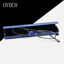 Сверхлегкий, портативный очки для чтения для мужчин и женщин, Высококачественная оправа из нержавеющей стали, чтобы отправить подходящую коробку для очков