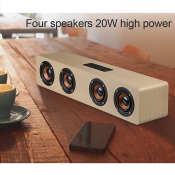 

Four speakers high-power home theater speakers, portable Bluetooth wireless speakers, wooden sound bar subwoofer, auxiliary USB