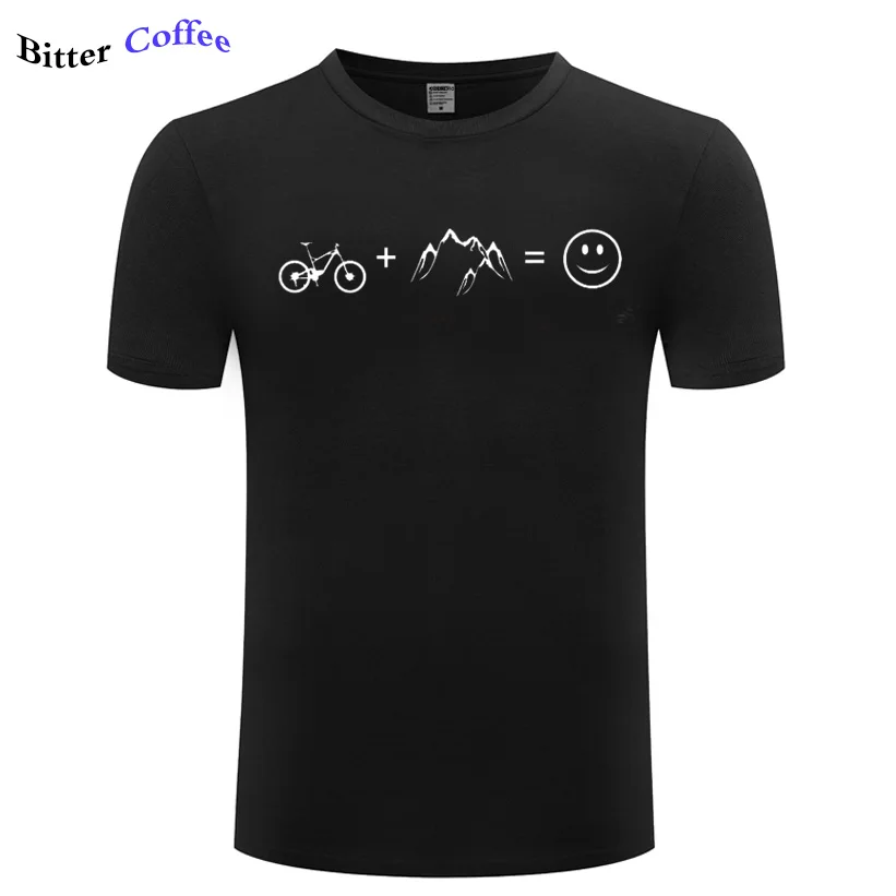 NEW T Shirt Men Biking Mountains Love Youth Round Neck Short Sleeve Mountain MTB Shirts Leisure Men's Funny Tees | Мужская одежда