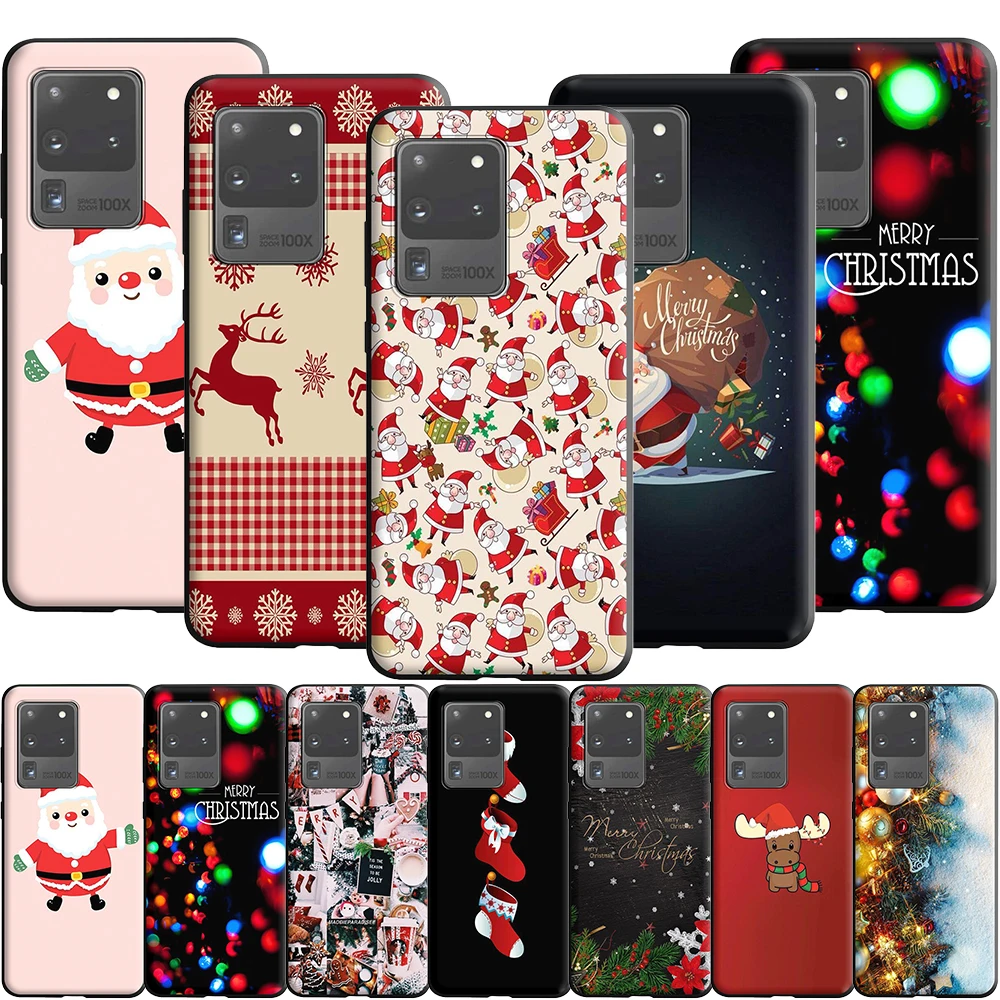 Christmas Tree Santa Claus Reindeer Case for Samsung Galaxy Note 20 10 9 8 S20 Fe S10 S10E S9 S8 Plus Ultra Lite S7 Edge | Мобильные