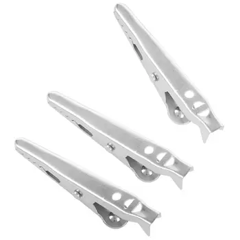 

90pcs Mini Electrical Crocodile/Alligator Test Clip Clamp Jaw 10x42mm Silver