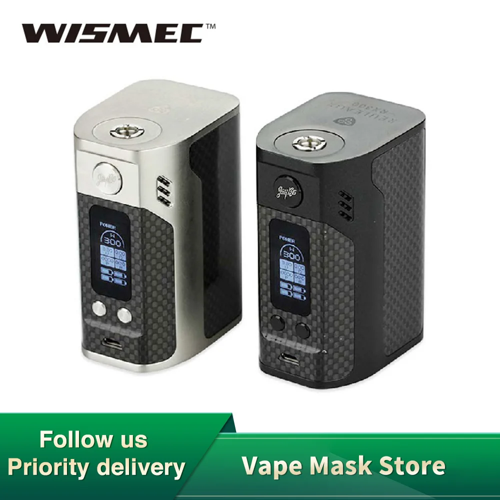 Online Original 300W WISMEC Reuleaux RX300 TC caja Mod RX 300 VW TC Vape MOD para RDA RTA RDTA DIY Vape e cigarrillo del Rx2 3