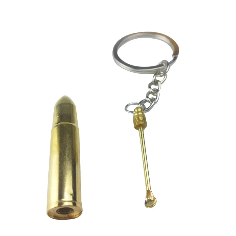 

Creative Small Gifts Faux Bullet Built-in Ear Pick Keychain 2 Yuan Shop Good Supply of Goods Wholesale