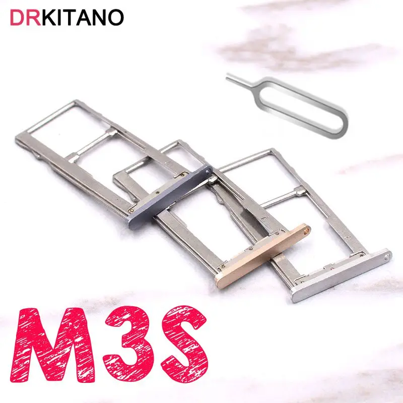 Vendedor Caliente Soporte para tarjeta SIM, adaptador de ranura para tarjeta Micro SD TF para Meizu M3S, mini bandeja Sim dorada/plateada/gris/rosa 9jL9EZeM