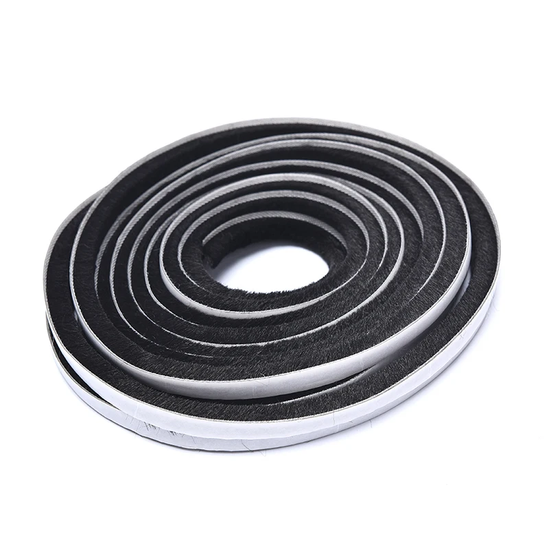 5Meters Brush Strip Self Adhesive Door Window Sealing Strip Home Door Window Sound Insulation Wind-proof Gasket door seal strip sealing strip tape window seal strip sealing tape rubber seal strip rubber door weatherstripping door weatherstripping silicone seal strip sealing strip