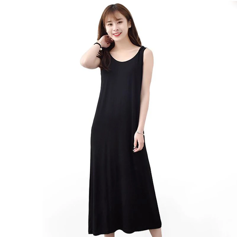 Summer Women Casual Sleepwear Long Modal Nightgown Nightie Loose Home Dress Sexy Lingerie Nightdress Oversize 4XL 5XL 6XL 7XL