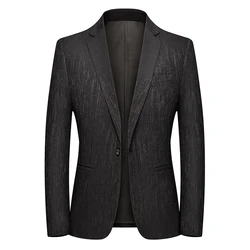 Autumn And Winter Gentleman Business Office Suit Men's Small Suit Jacket Professional Body Is Decorated Casual Jacket