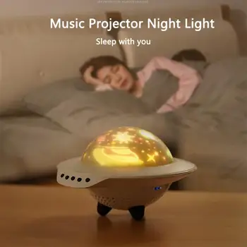 

LED Starry Star Night Light Laser Projector Bluetooth Music Projection Lamp Star Sky Projector Lamp For Kid Baby Children Gifts