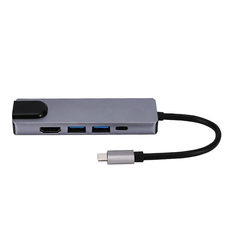 USB C док-станция для ноутбука USB 3,0 HDMI RJ45 Gigabit PD Fealushon для MacBook samsung Galaxy S9/S8/S8+ type C usb-хаб