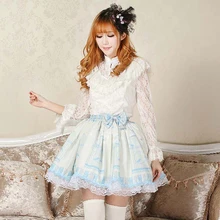 Милые Юбки принцессы в стиле Лолиты; оригинальная юбка в японском стиле Лолиты; Милая юбка принцессы; дизайн; Ночная юбка средней длины; GZWY105