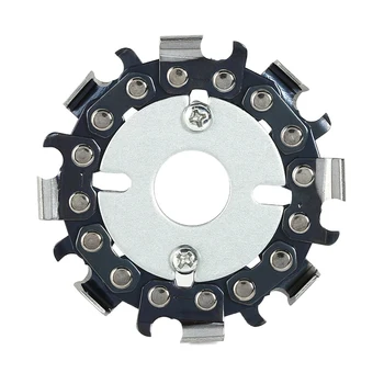 

8 Teeth Round Angle Grinder Chain Saw Blade Wood Carving Disc Rotary Tool Wood Carving Disc Woodworking Chain Grinder Chain