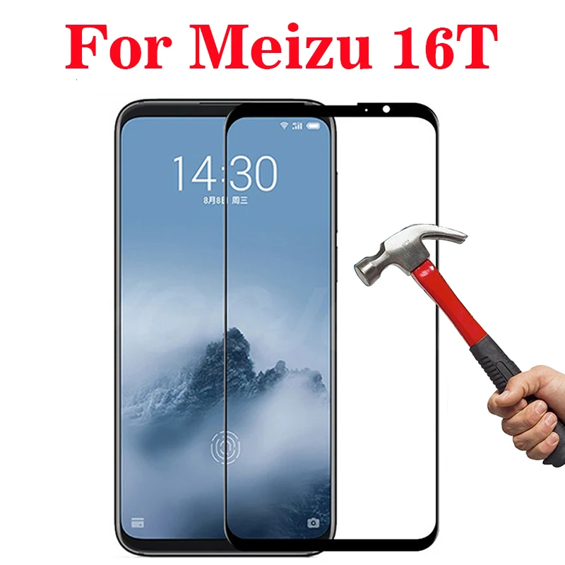 Закаленное стекло с полным покрытием для Meizu 16T Защитная пленка экрана 16t |