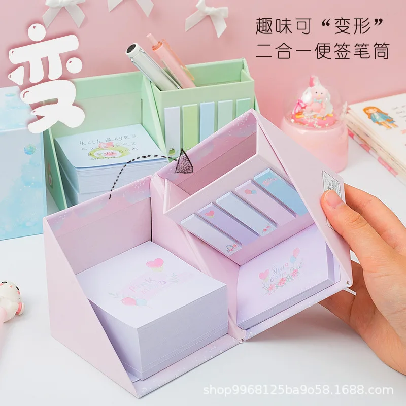 

Kabaxiong Sticky Notes Strip Marking Cute GIRL'S Boxed Removable Self-stick Notes Creative Network Red Notepad Adhesive Paper No
