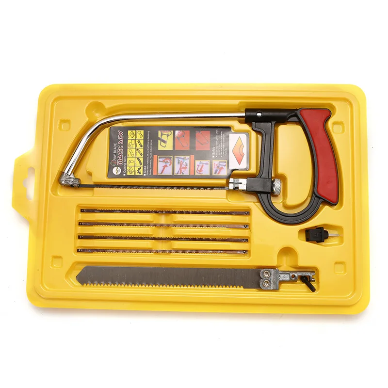 

Multifunctional manual mini saw DIY hacksaw 6 blade saw blade woodworking metal processing model tool