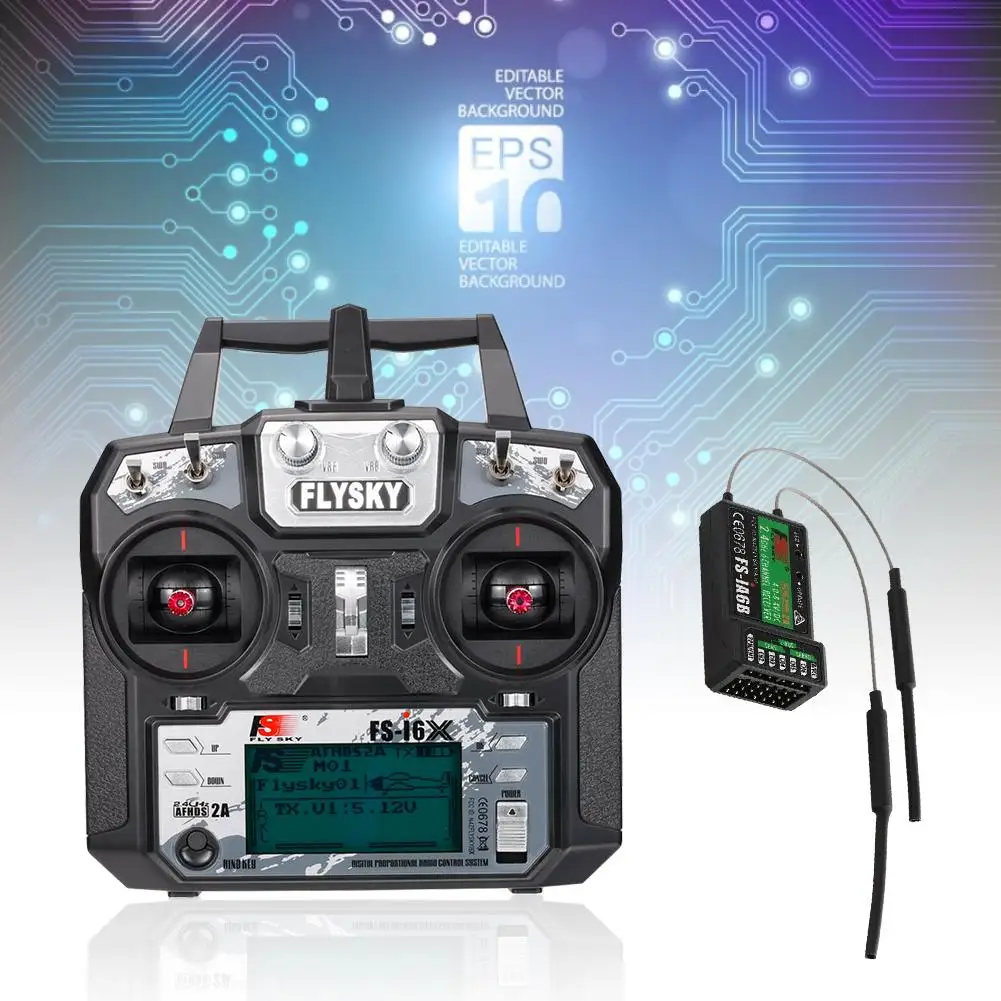 Flysky FS-i6X FS I6X 2,4G RC передатчик контроллер 10/6CH IA6B приемник I6 обновление для RC вертолет мульти-роторный Дрон