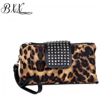 BXX Sac/ Модный женский длинный кошелек из искусственной кожи, женский клатч, сумочка на застежке для телефона, держатель для карт, с шипами, 19K-a257