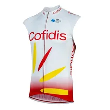COFIDIS Pro Team летний Безрукавый велосипедный жилет Mtb Одежда велосипед Майо Ciclismo велосипедная одежда