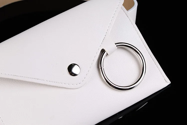 Classic Womens Waist Pack Casual PU Leather Belt Bag Vintage Waist Pouch Fanny Pack Coin Purse Luxury Round Ring Mini Phone Bag