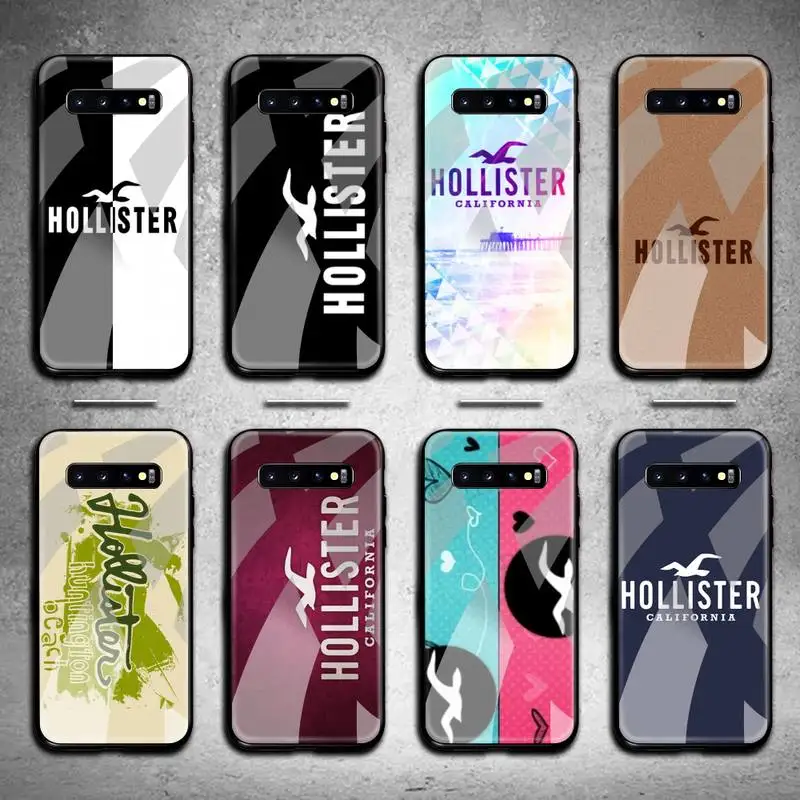 Clothing HOLLISTER Phone Case Tempered Glass For Samsung S20 Plus S7 S8 S9 S10 Note 8 9 10 | Мобильные телефоны и