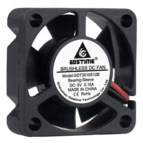 Gdstime Dupont 2Pin 5V 3cm 3010S 30x30x10mm DC Mini Brushless Cooler Radiator Fan