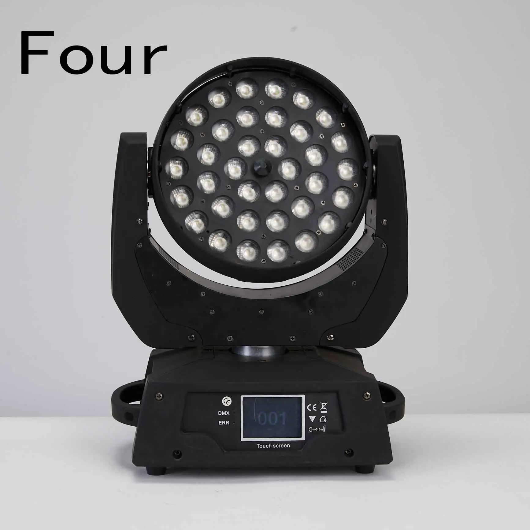 Price of four lights Светодиодный 36x18 Вт RGBWAUV зум перемещение головы 5in1 светодиодный стирка DMX512 Прямая с фабрики Dj диско-сценическое освещение для вечерние обувь для ночного клуба - Цвет: Price of four lights