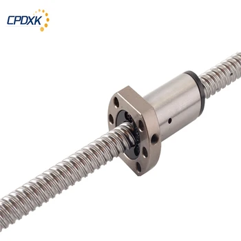 

16 diameter 10mm pitch SFS1610 any Length C7 ball screw with end machined + SFS1610 balL nut for cnc machine