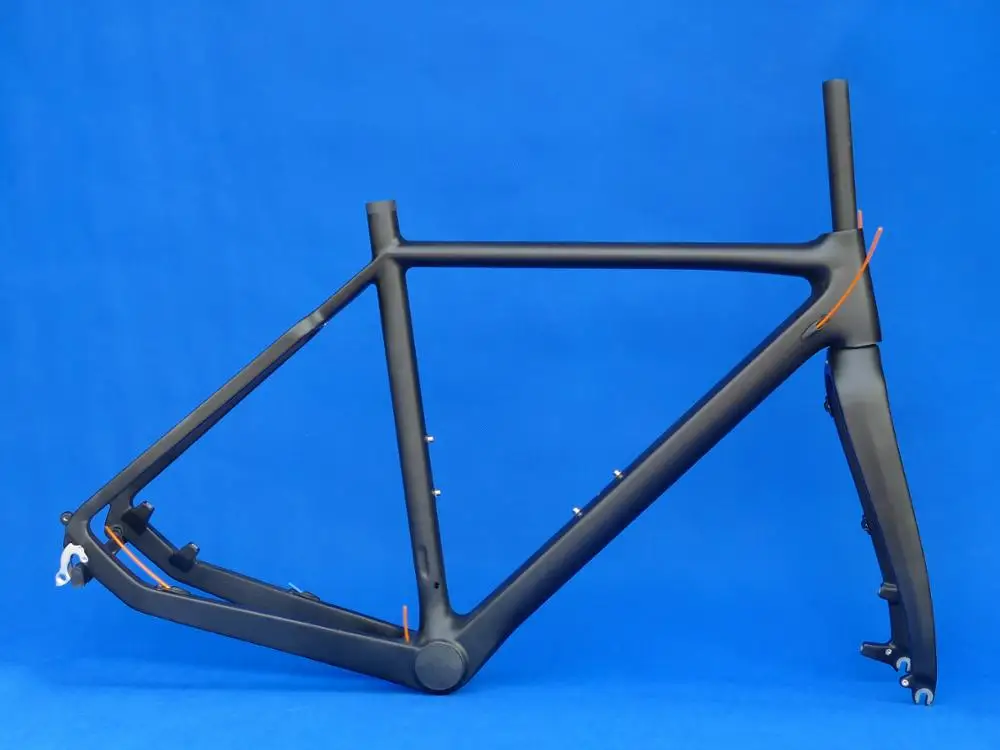 Полностью углеродная велосипедная Рама для велокросса Toray, углеродная велосипедная Дисковая тормозная рама 510 мм, 530 мм, 550 мм и вилка