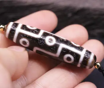 

Magic Power Tibetan Old Agate 9 Eye 4 Line King of dZi Bead Totem Pendant Amulet LKbrother Sauces Top Quality Garrentee