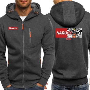 

Naruto Men Hoodie Hot Sale Autumn 2019 Cartoon Sweatshirts Jacket Zipper Japan Anime Long Sleeve Sportswear Cartoon Coat Hooded