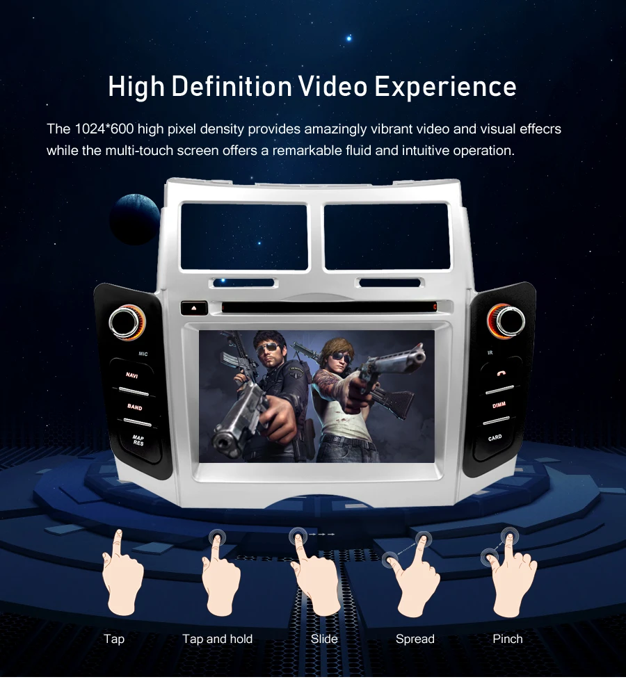 Flash Deal IPS Android 9.0 Car DVD player GPS Navigation Multimedia Stereo For Toyota Yaris 2005-2011 Auto Radio Audio Bluetooth Headunit 4
