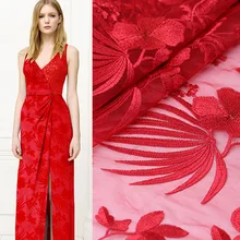 3D элегантный кружева Марли Вышивка Ткань Летнее платье Рождество Базен riche getzner tissu telas por metro tissus stoffen tela