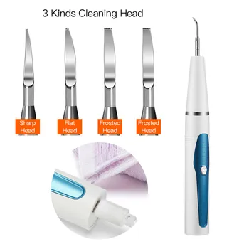 

5 Levels Dental Ultrasonic Teeth Cleaning Scaler Sonic Tooth Cleaner Stain Tartar Calculus Remover Handpiece with 4 Tips