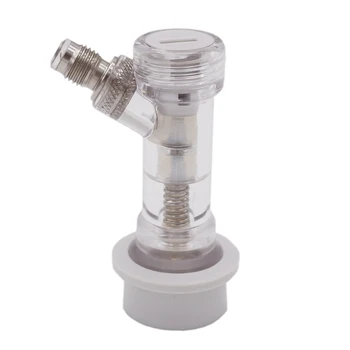 

Ball Lock Disconnect with Check Valve Gas 1/4" MFL Thread Check Valve Disconnect Homebrew Beer Soda Kegging Parts