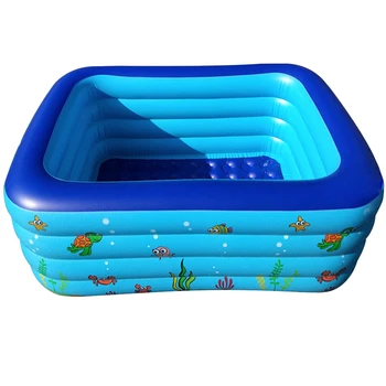 

1pc Inflatable Swimming Pool PVC Wear-resistant Household Plaything Pool Bathtub for Garden Yard Without Inflator