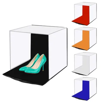 

40cm Photo Studio Box Photography Backdrop Built-in Light Photo Box Little Items Photography Box Studio Accessories