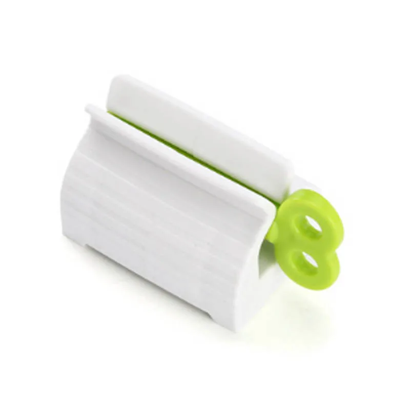 Пластиковая роликовая трубка, зубная паста, соковыжималка для ванной комнаты, моющее средство для лица, выдавливатель, органайзер, роликовый тип, принадлежности для ванной комнаты - Цвет: Green
